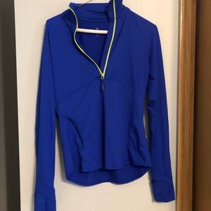 Blue athleta quarter zip